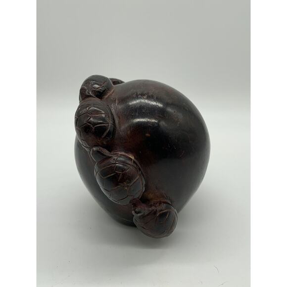 Global Views Metal Sea Turtle Arch Globe Luck Longevity Tranquility Health - Picture 3 of 8